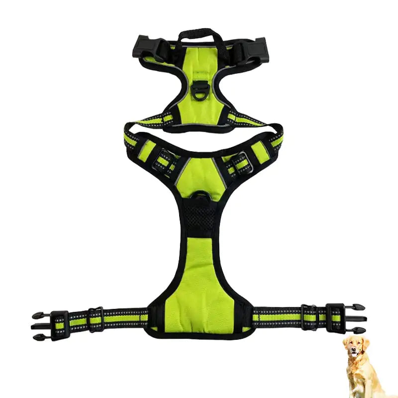 Reflective Nylon Chest and Back Harness for Dogs