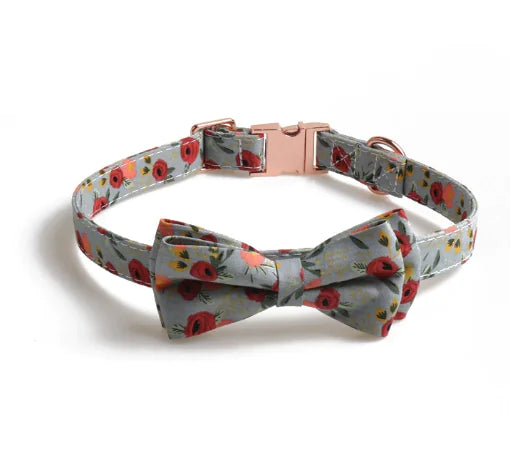 Detachable Hexapetalous Flowers Dog Collar